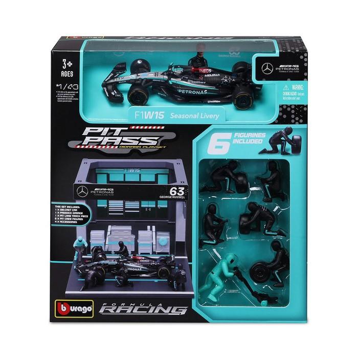 メルセデス AMG ミニカー 1/43 ジオラマ スポーツカー F1 W15 チーム