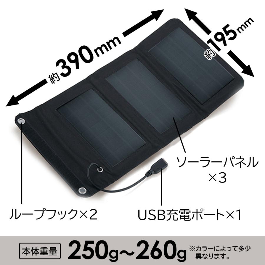 ソーラー充電器 iPhone USB 小型 ソーラーパネル モバイルバッテリー 
