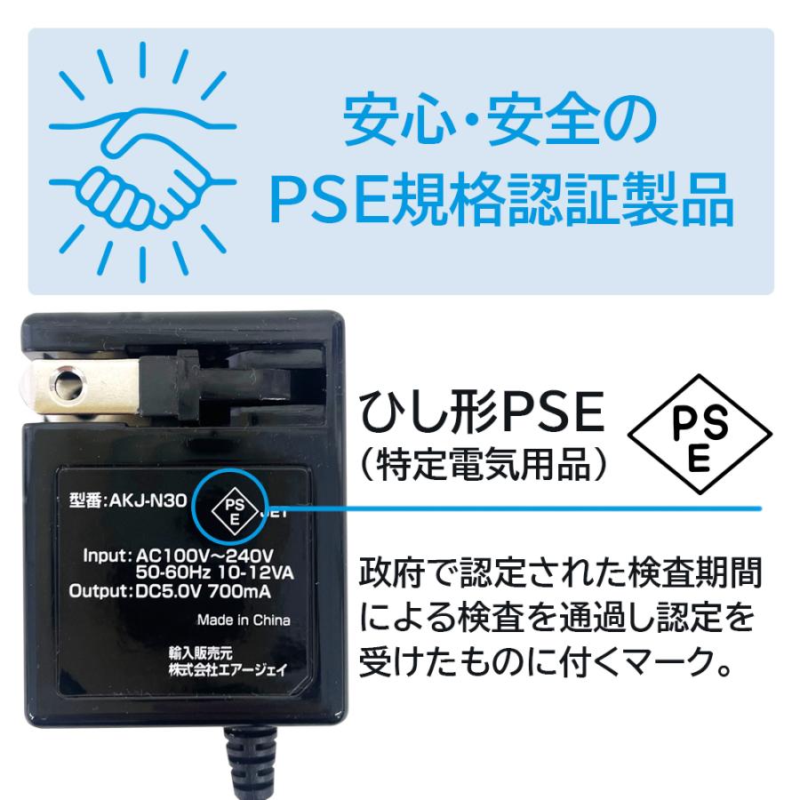 充電器 ガラケー充電 docomo FOMA SoftBank 3G 携帯電話 AC コンセント コード ケーブル 1.4m 携帯電話充電 ガラケー携帯 充電 AC充電器｜airs｜03