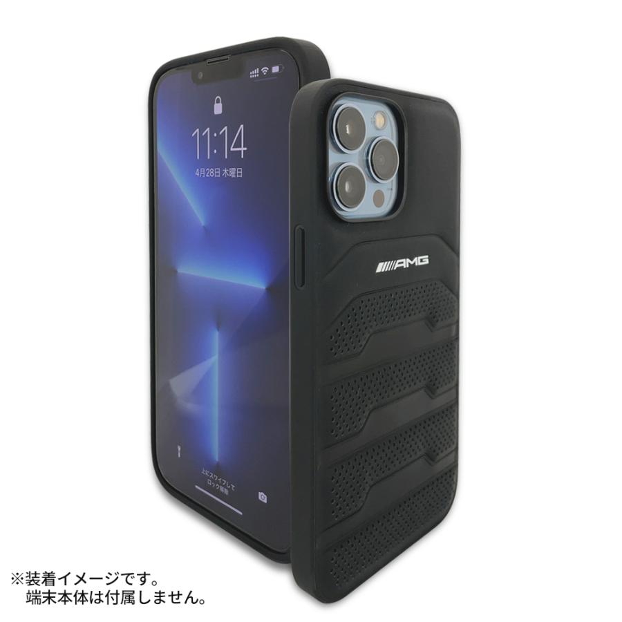 メルセデスAMG iPhone 13 ケース ハードケース 本革 AMG 13Pro