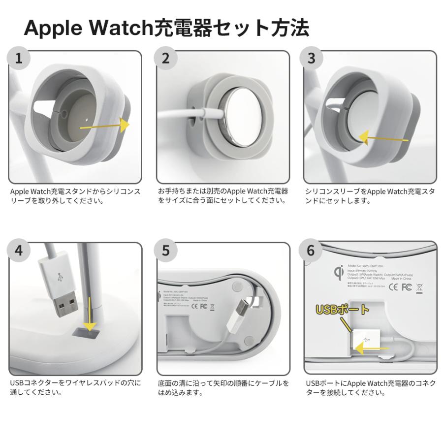 ワイヤレス充電器 3in1 iPhone AirPods AppleWatch 同時充電 ワイヤレス充電器 3in1 iPhone AirPods AppleWatch 同時充電