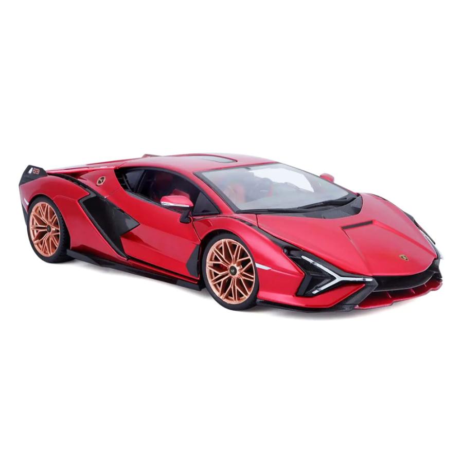 Lamborghini（ランボルギーニ） ミニカー 1/18 シアン FKP37 レッド