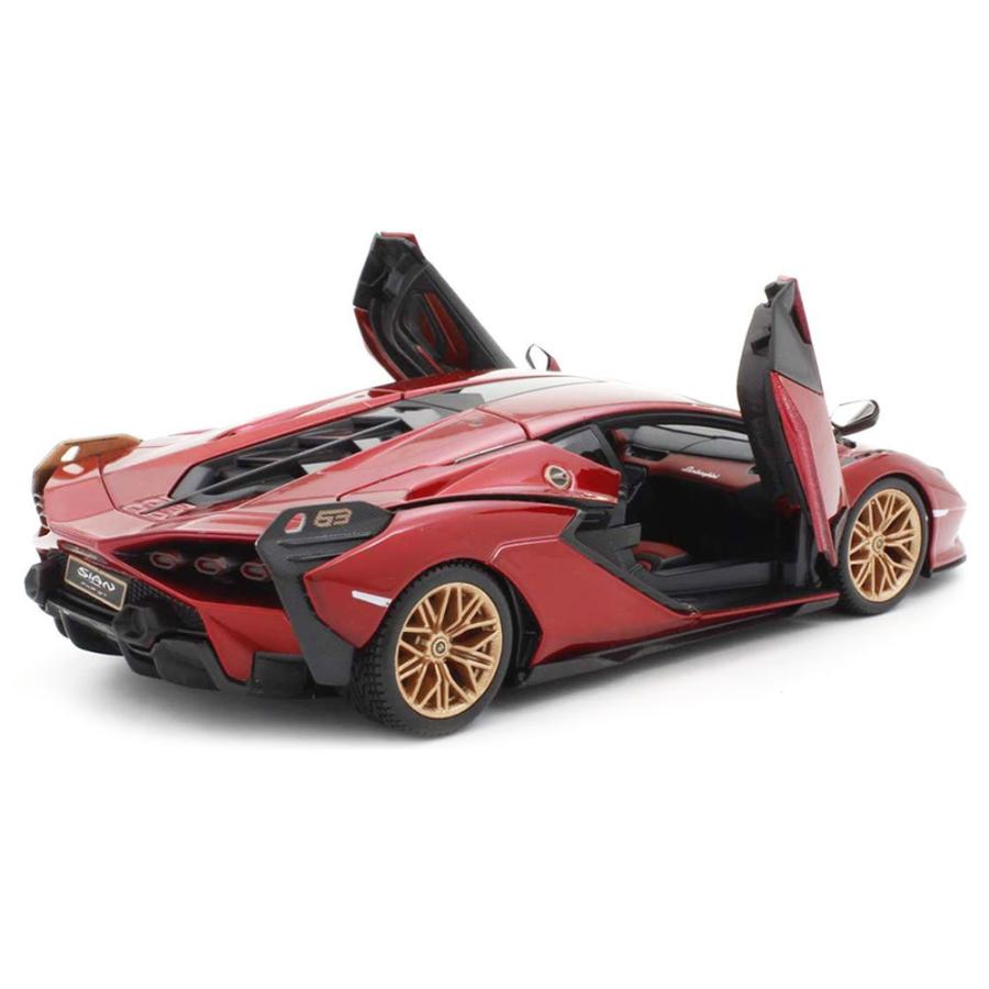 Lamborghini（ランボルギーニ） ミニカー 1/24 シアン FKP37 レッド