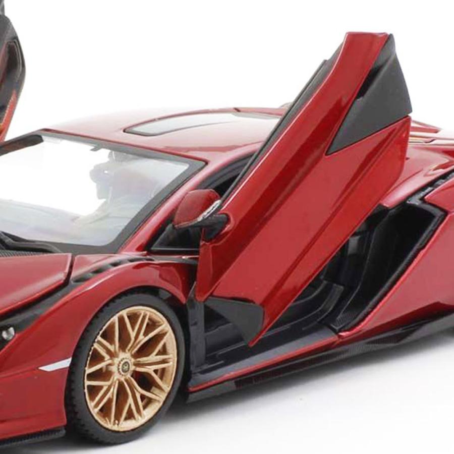 Lamborghini（ランボルギーニ） ミニカー 1/24 シアン FKP37 レッド