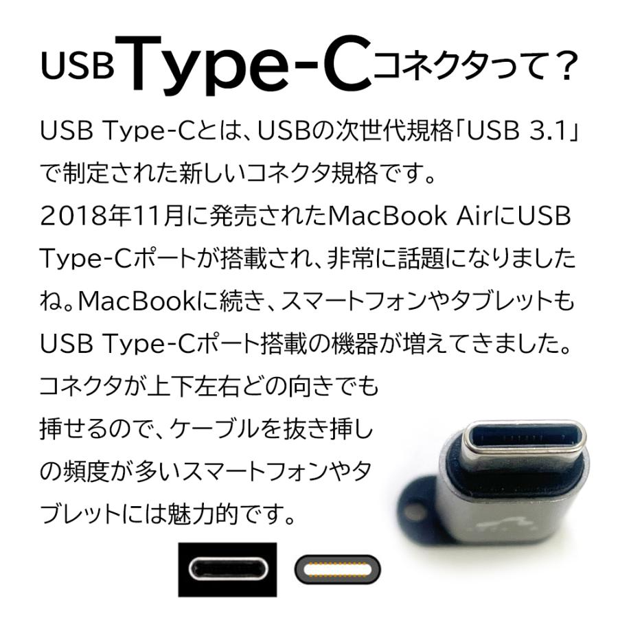 変換アダプタ USB Type-C 充電 同期 タイプC 変換 アダプタ 両面挿せる 高耐久 アルミ製 高出力 microUSB マイクロUSB 変換アダプター | air-J | 03