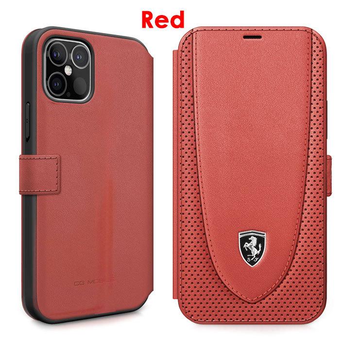 Ferrari iPhone 12 ケース 手帳型 本革 フェラーリ iPhone12mini