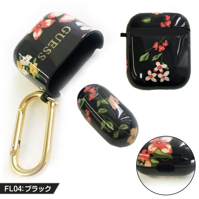 エアーポッズ ケースGuess ゲス AirPods AirPods2 収納ケース カラビナ