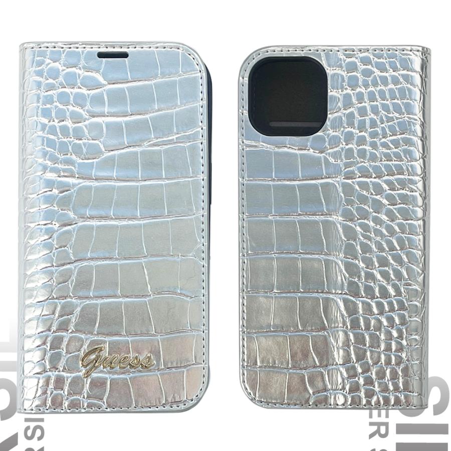 iPhone 14 ケース 手帳型 GUESS iPhone14Plus カード収納 カード