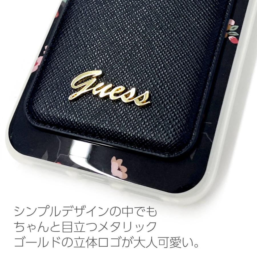 スマホカードポケット カード収納 背面ポケット カードケース GUESS