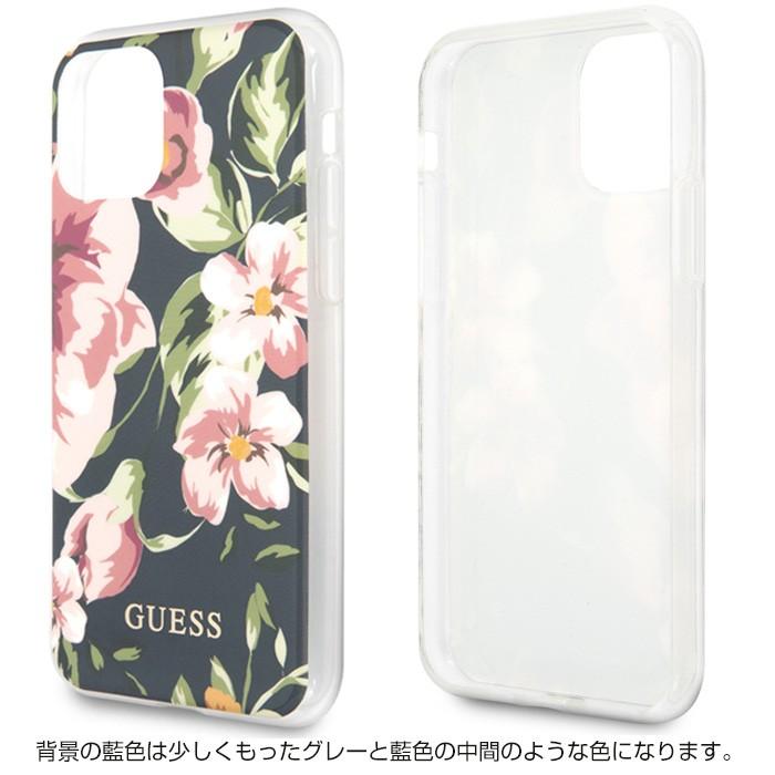 iPhone 11 花柄 ケース GUESS iPhone11 アイフォン アイフォン11 iPhone11ケース ブラック iPhoneケース ハード ソフト おしゃれ ゲス 公式ライセンス品 |  | 03