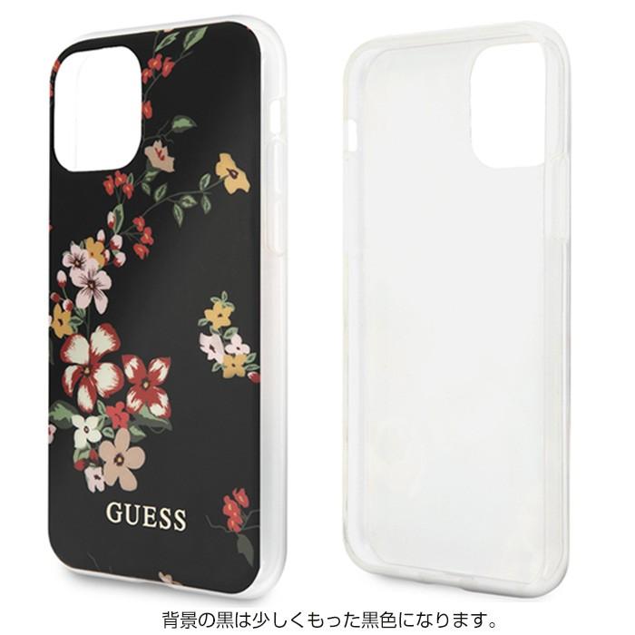 iPhone 11 花柄 ケース GUESS iPhone11 アイフォン アイフォン11 iPhone11ケース ブラック iPhoneケース ハード ソフト おしゃれ ゲス 公式ライセンス品 |  | 04