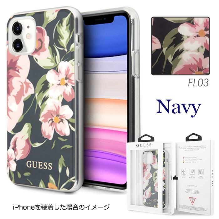 iPhone 11 花柄 ケース GUESS iPhone11 アイフォン アイフォン11 iPhone11ケース ブラック iPhoneケース ハード ソフト おしゃれ ゲス 公式ライセンス品 |  | 05