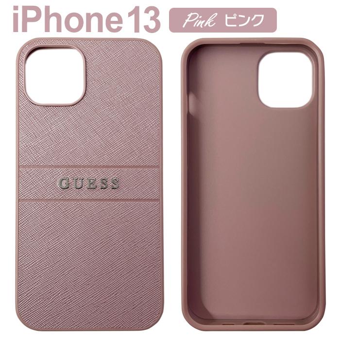 iPhone13 ケース 背面ケース iPhone13Pro GUESS バックカバー スマートフォン ブラック ピンク GUHCP13M-LPSASB｜airs｜05