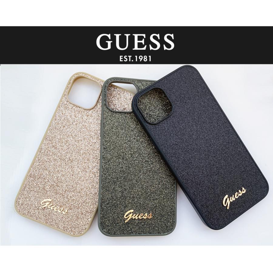 iPhone 14 ケース GUESS グリッター iPhone14Plus ラメ キラキラ