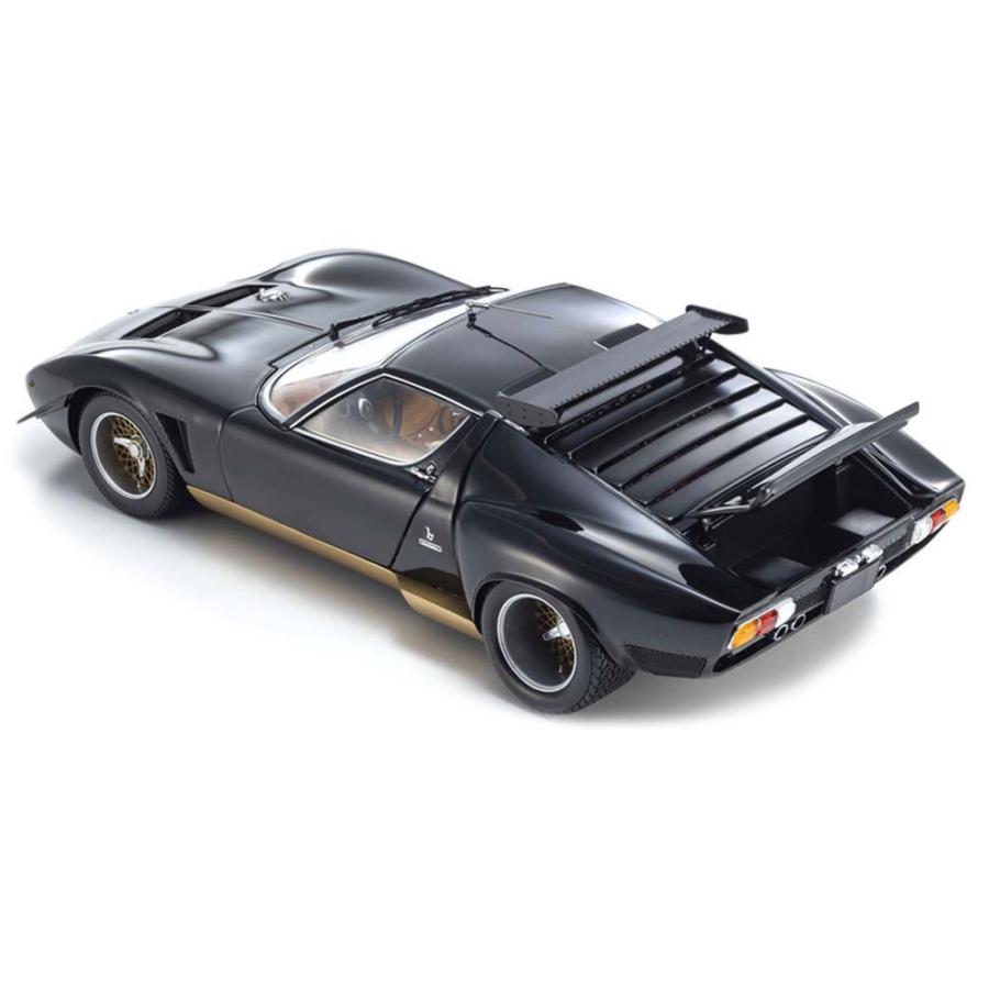 ミニカー 1/18 ランボルギーニ ミウラ SVR ブラック KYOSHO 京商 Lamborghini MIURA SVR モデルカー KS08319BKG｜airs｜05