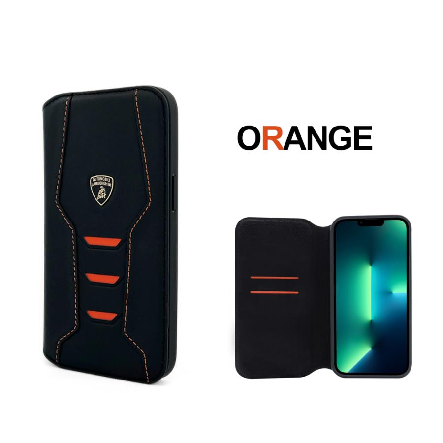 Lamborghini iPhone 14 ケース 手帳型 本革 ランボルギーニ Lamborghini iPhone 14 ケース 手帳型 本革 ランボルギーニ