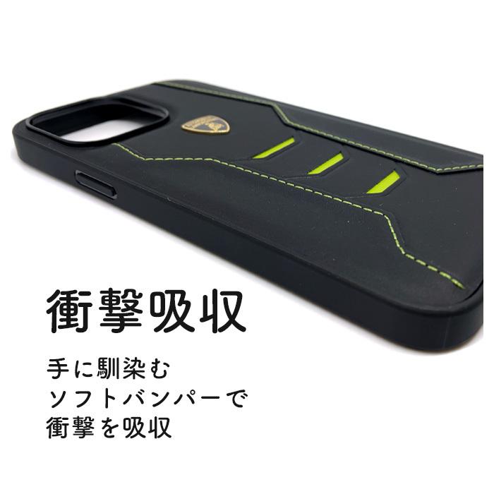 iPhone 13 ケース 本革 ランボルギーニ iPhone13Pro iPhone13ProMax ハードケース レザー アイフォン iPhoneケース 車 メーカー おしゃれ 公式ライセンス品 | Lamborghini | 07
