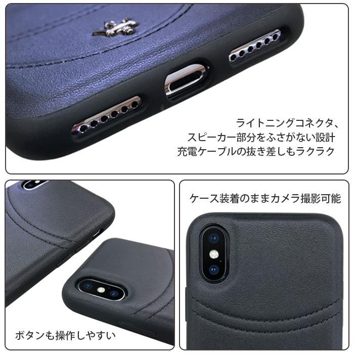 Maserati（マセラティ） iPhoneX ケース iPhoneケース 本革 ハード