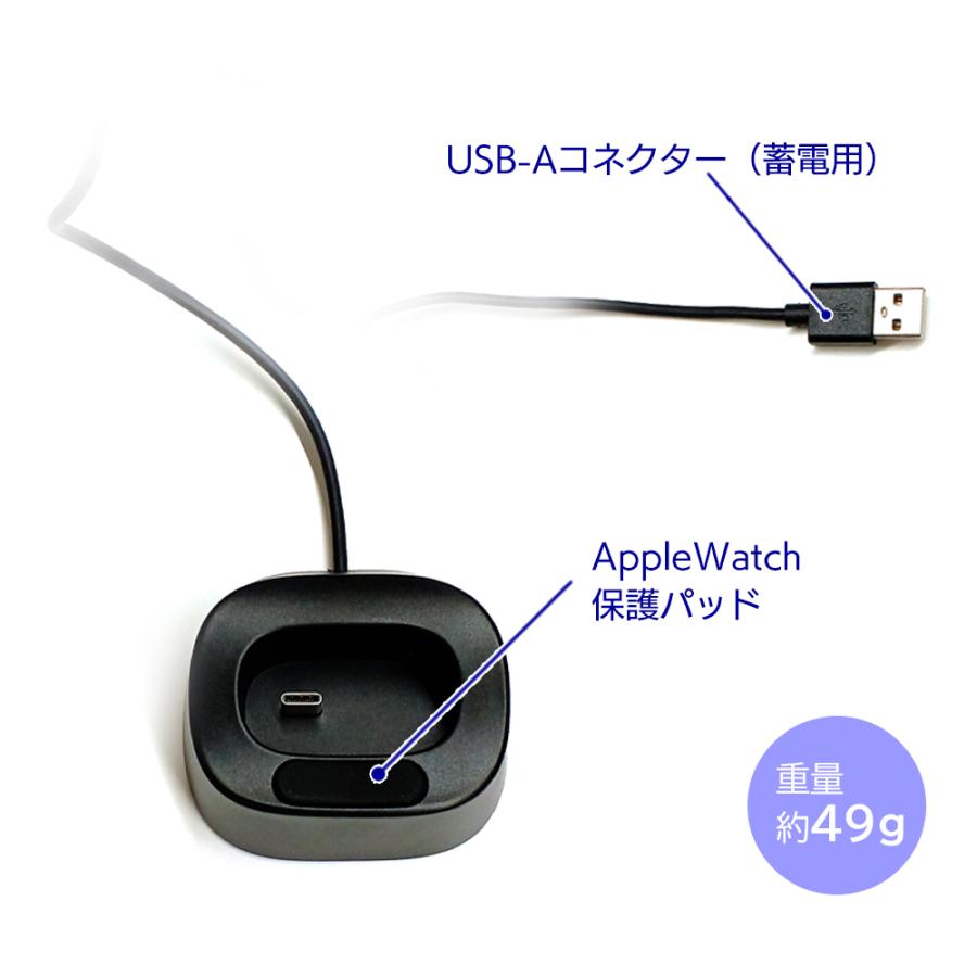 充電器 モバイルバッテリー Apple Watch iPhone Android ワイヤレス充電 アップルウォッチ用モバイルバッテリー 5000mAh 同時充電可 6ヶ月保証付き｜airs｜05