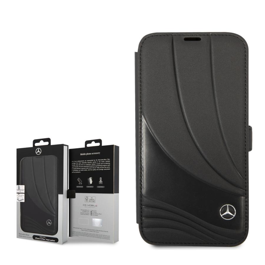 【新品未使用】Mercedes-Benz iPhone14 ケース 純正品 iPhone 14 Pro Max ケース 本革 Mercedes Benz iPhoneケース