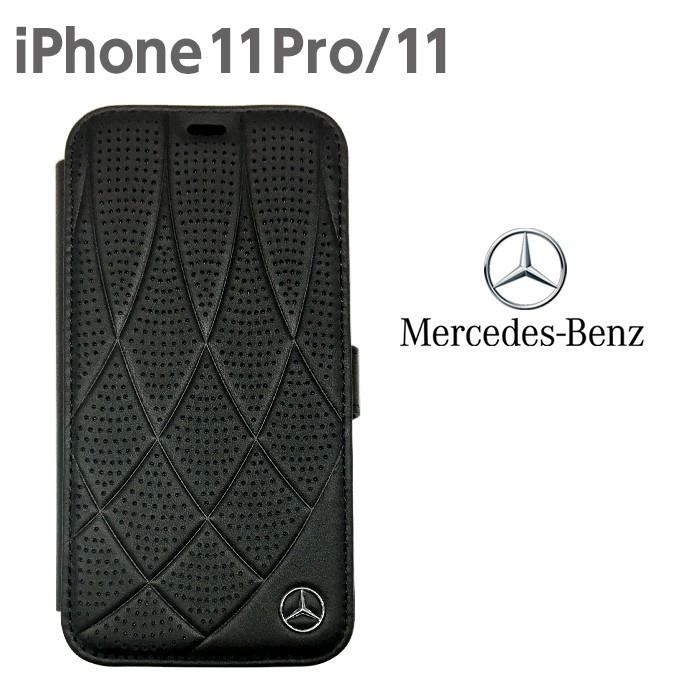 メルセデス・ベンツ 公式ライセンス品 iPhone11Pro iPhone11 本革 手帳
