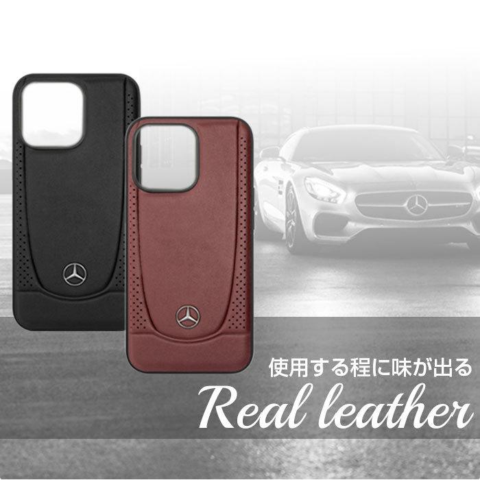 iPhone 13 ケース ベンツ 13Pro ハードケース 本革 13ProMax カバー