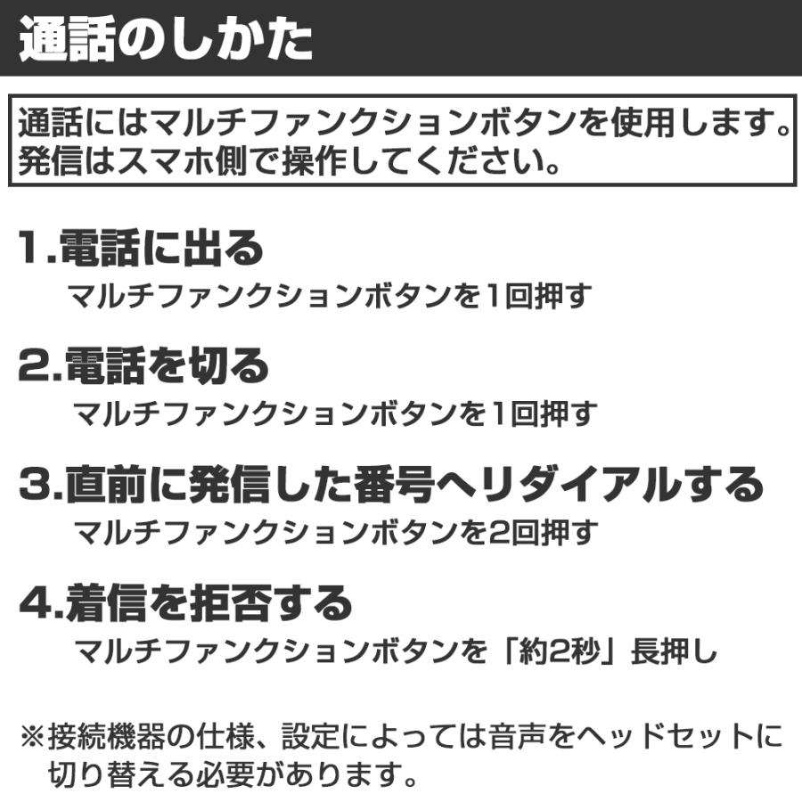 ワイヤレスイヤホン bluetooth 片耳 通話 音楽 生活防水 IPX4｜airs｜16