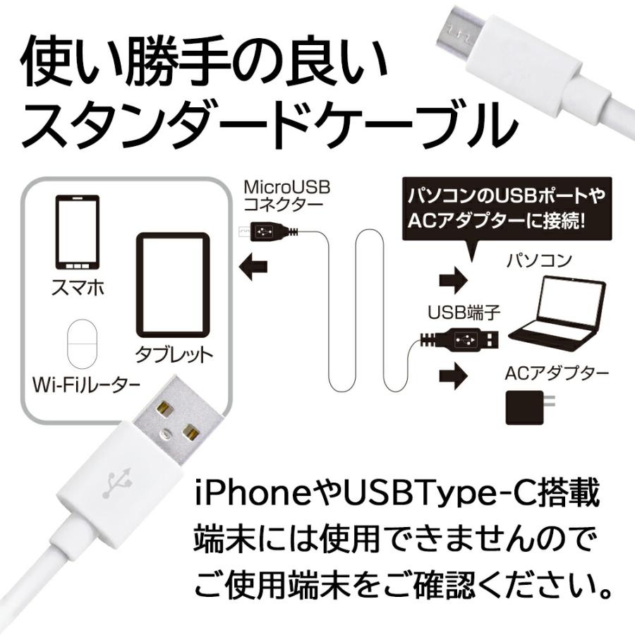 充電ケーブル 1m マイクロUSB 同期 充電 ケーブル データ通信 USB