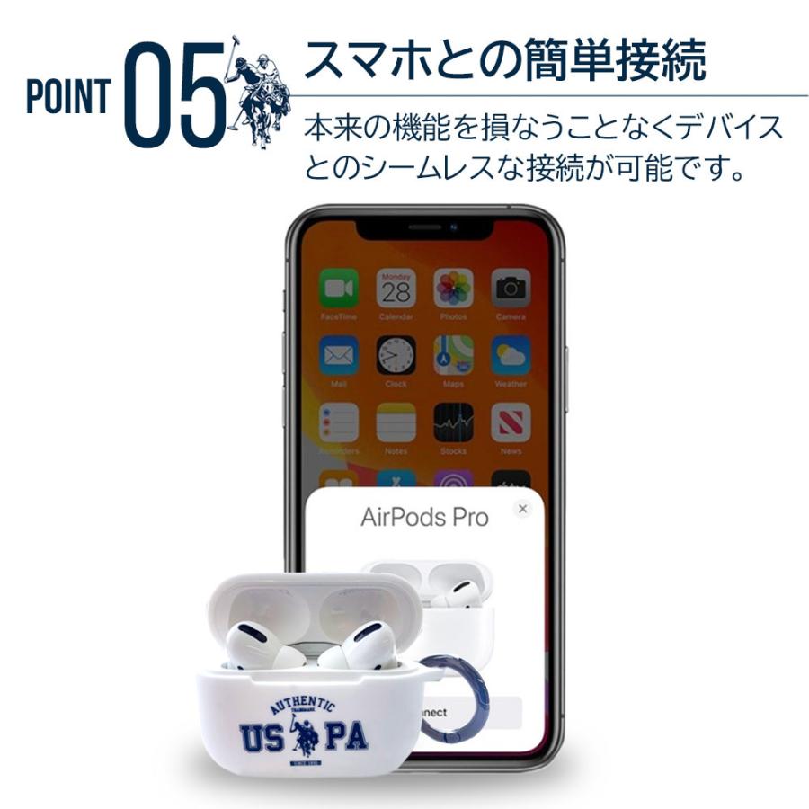 Airpods Proケース シリコン 第3世代 エアーポッズ エアーポッズプロ ケース ユーエスポロアッスン USPA ホワイト ブラック リング付 |  | 14