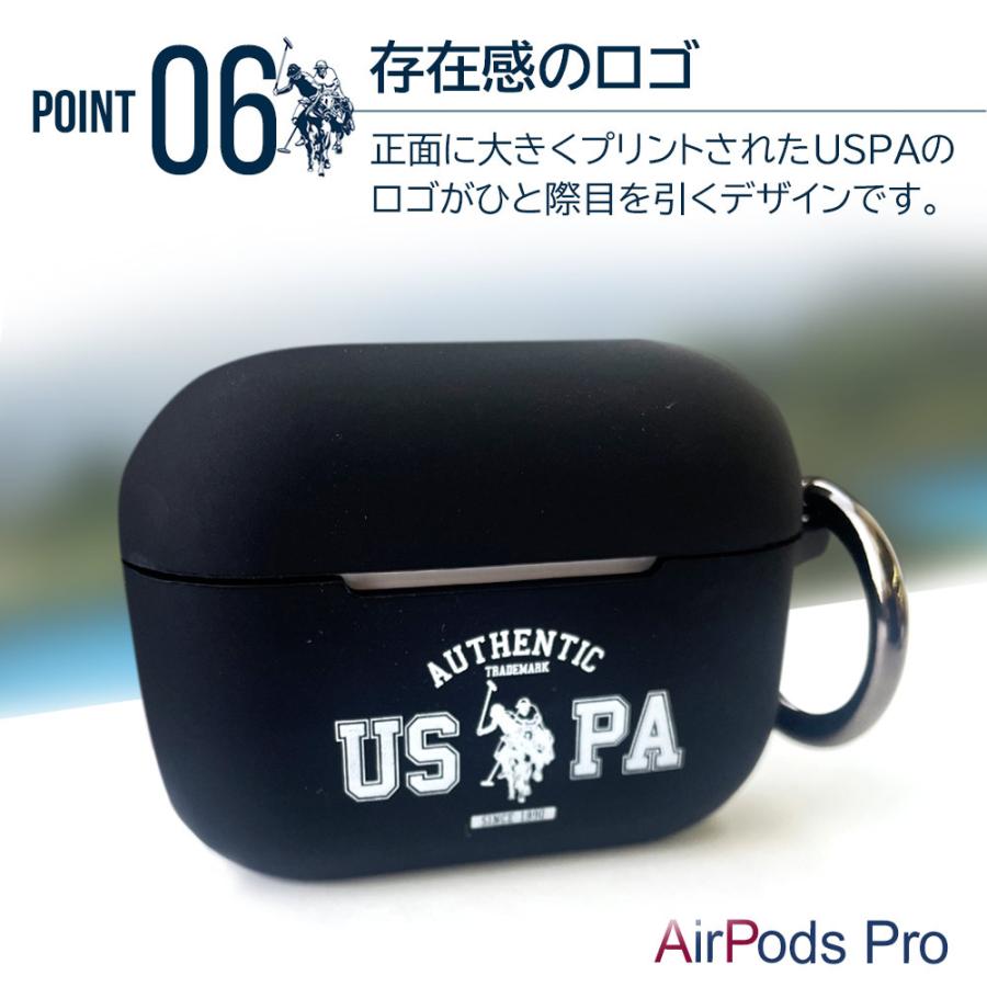 Airpods Proケース シリコン 第3世代 エアーポッズ エアーポッズプロ ケース ユーエスポロアッスン USPA ホワイト ブラック リング付 |  | 15