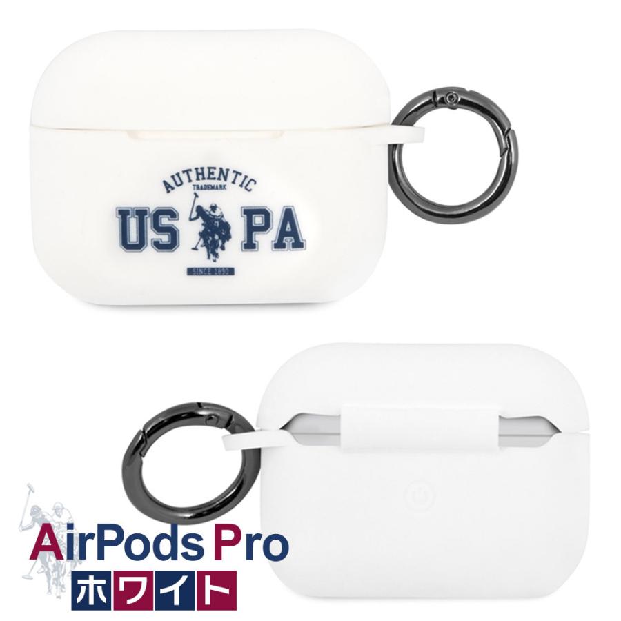Airpods Proケース シリコン 第3世代 エアーポッズ エアーポッズプロ ケース ユーエスポロアッスン USPA ホワイト ブラック リング付 |  | 04