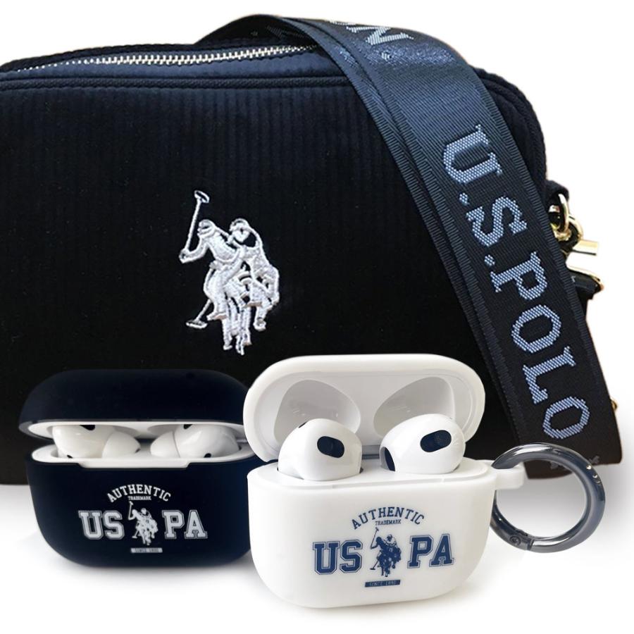 Airpods Proケース シリコン 第3世代 エアーポッズ エアーポッズプロ ケース ユーエスポロアッスン USPA ホワイト ブラック リング付 |  | 07