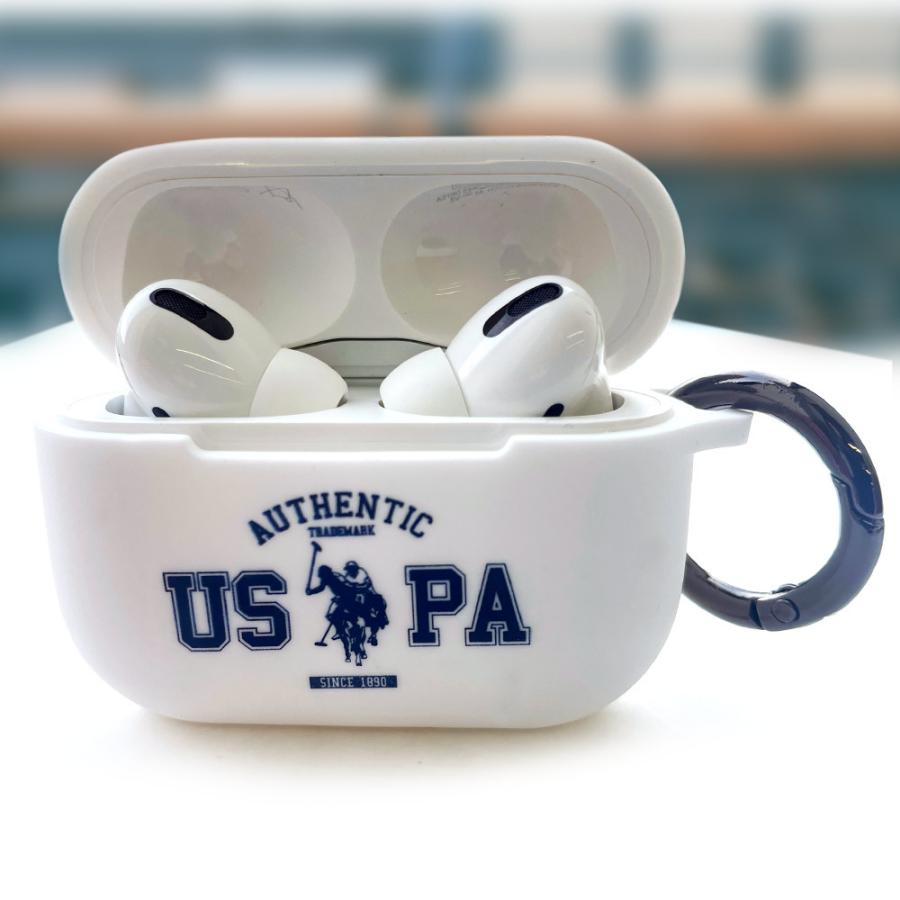 Airpods Proケース シリコン 第3世代 エアーポッズ エアーポッズプロ ケース ユーエスポロアッスン USPA ホワイト ブラック リング付 |  | 08