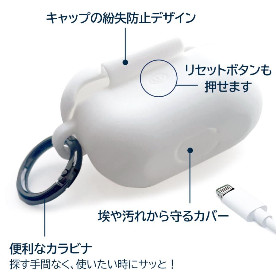 Airpods Proケース シリコン 第3世代 エアーポッズ エアーポッズプロ ケース ユーエスポロアッスン USPA ホワイト ブラック リング付 |  | 09