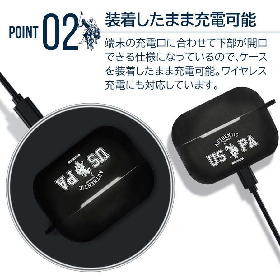 Airpods Proケース シリコン 第3世代 エアーポッズ エアーポッズプロ ケース ユーエスポロアッスン USPA ホワイト ブラック リング付 |  | 11