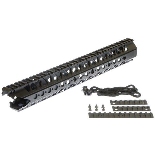 AngryGun型 LVOA WCRS ハンドガード STDセット Leopard 16.2in (BK