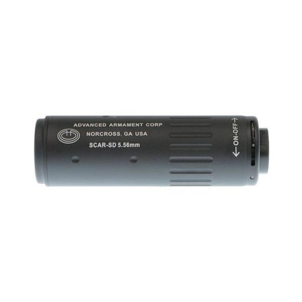 AAC型 5.56Mini4 サイレンサー 112mm 14mm逆ネジフラッシュハイダー付