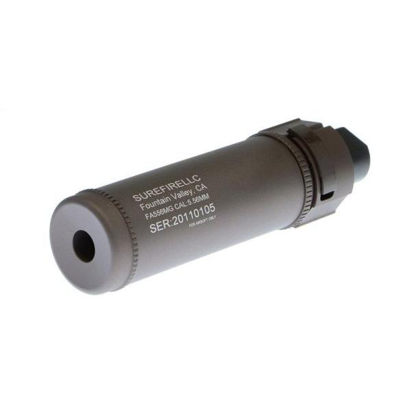 SureFire型 QD Mockサプレッサー 128mm Short 14mm逆ネジフラッシュ