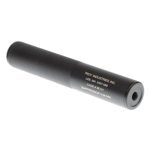 ヤシメガ2 4発用2-1 凹みなし❗️サイレンサー付き‼️ TROY型 5.56 SPR サイレンサー 38*213mm 14mm逆ネジ対応 Clone Tech製