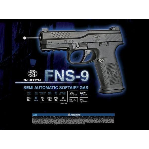 FN FNS-9 ガスガン (日本仕様) BK  CyberGun製｜airsoftclub｜14