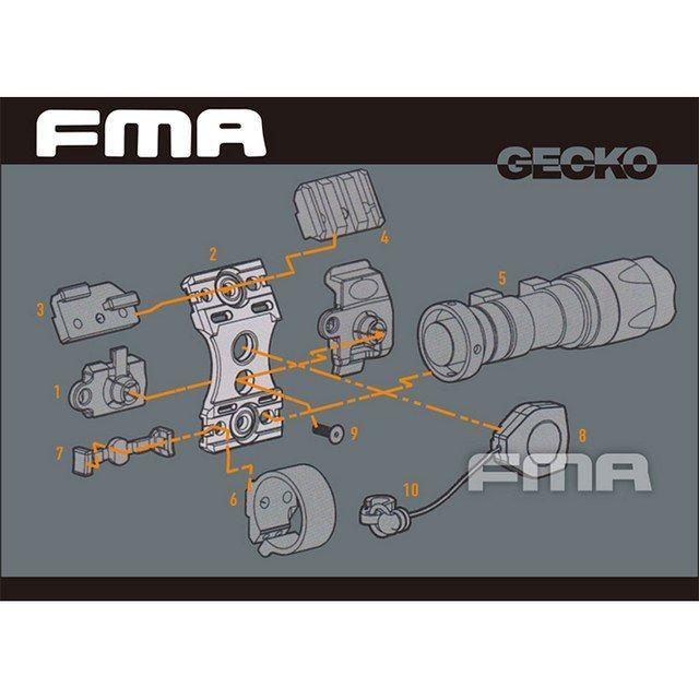 UTK ヘルメットアクセサリーマウント (BK)  FMA製｜airsoftclub｜03