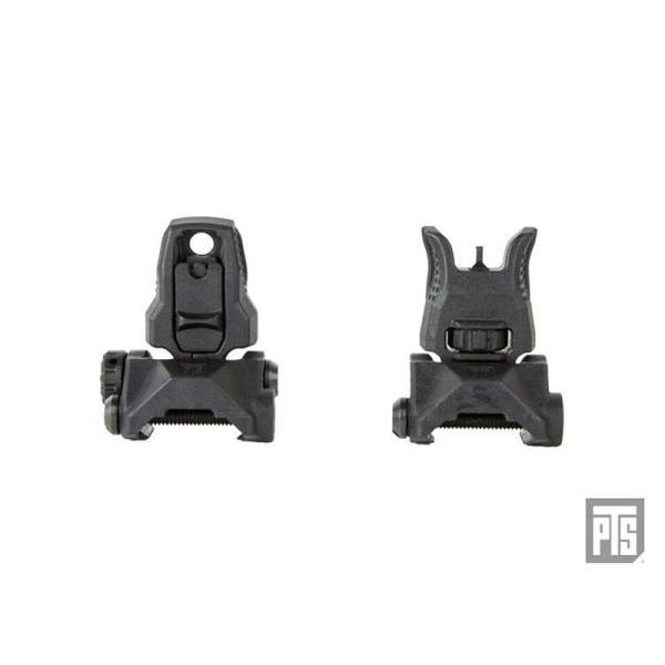 PTS EP BUIS バックアップアイアンサイト フロント/リアセット (BK