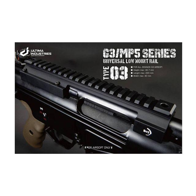 G3 Universal Low Mount Rail 03 TYPE-A 220mmロングマウント (アルミ
