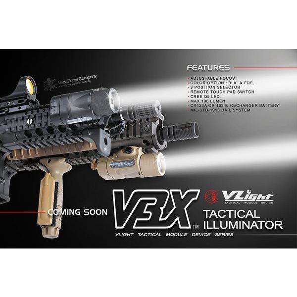 V3X タクティカルイルミネーター (Max190ルーメン) BK VFC製