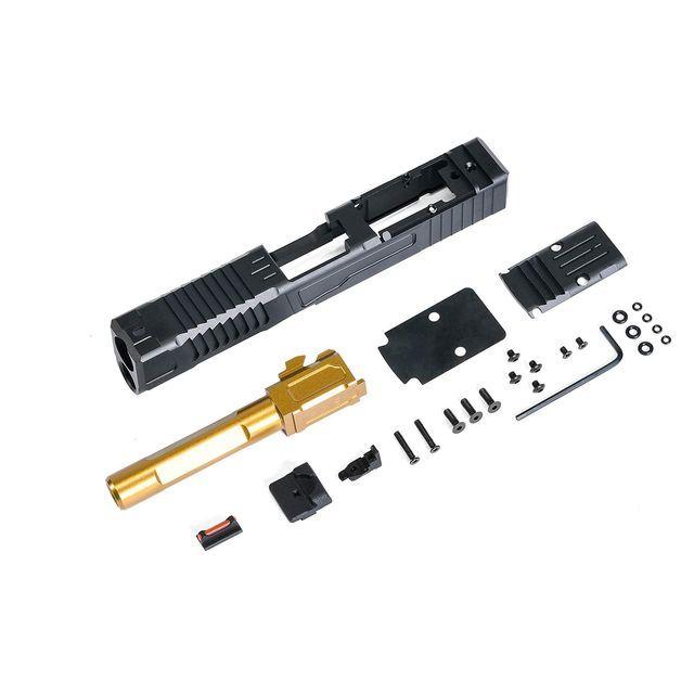 FI G19 MK1 CNCスライド アウターバレルセット (Goldバレル) X-Craft製