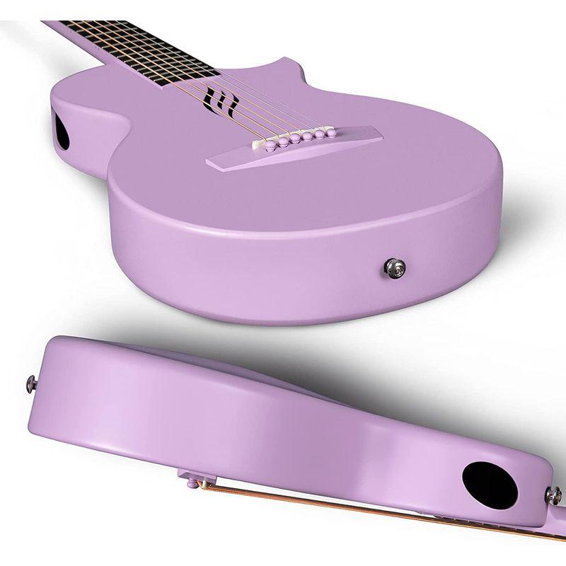 Enya Nova Go アコースティックギター・カーボン一体成型ミニギター初心者キット、ギターケースとギター両方のストラップ付属（パープル Nova Go アコースティックギター カーボン一体成型ミニギター初心者キット ギターケースとギター両方のストラップ付属 パープル J1586426922(13989円)