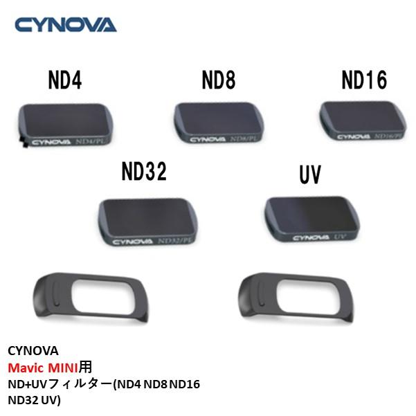 CYNOVA Mavic MINI用 ND+UVフィルター(ND4 ND8 ND16 ND32 UV)　16790｜airstage