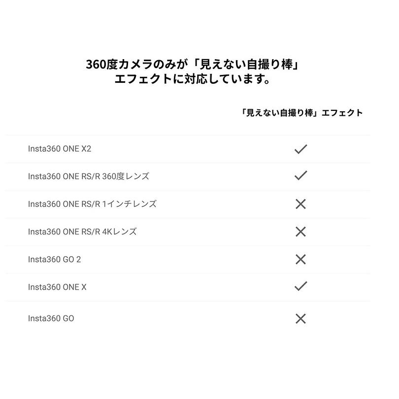 Insta360 70cm見えない自撮り棒【X4】【Ace Pro】【Ace】【GO 3】【X3】【ONE X2】【RS】【GO 2】国内正規品｜airstage｜06