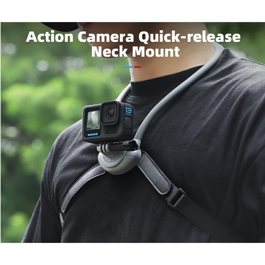 Nancy アクションカメラ用 ボディストラップ付き首掛けマウント