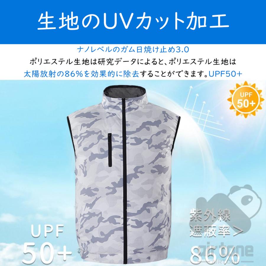 空調ベスト 空調作業服 セット エアコン服 空調ウェア ファン付き 